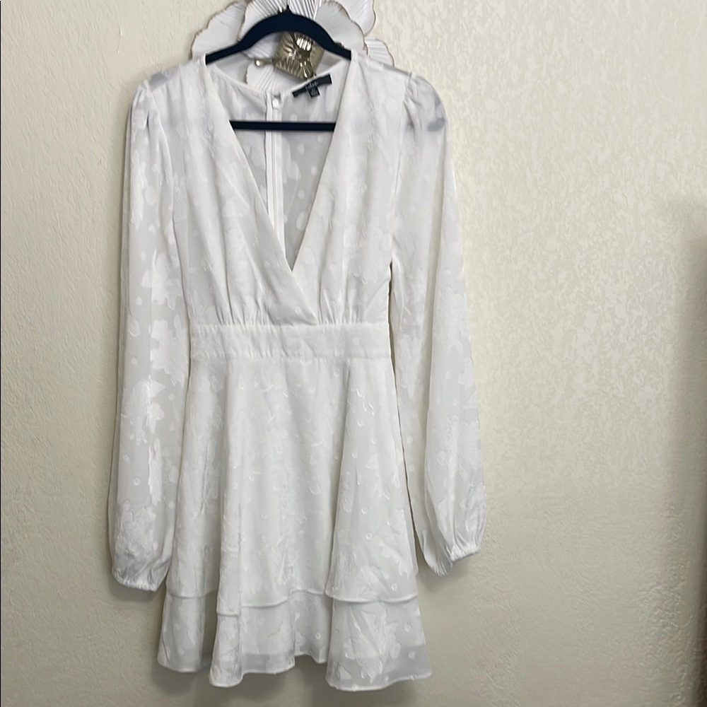 White Long Sleeve lulus dress